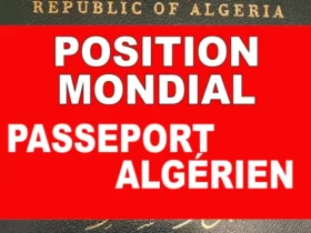 position mondial du passeport algérien